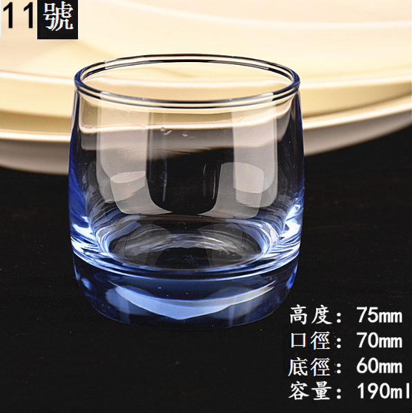 熱賣【1個】玻璃水杯洋酒杯（容量/貨號：11號(SY5301B)/190ML）