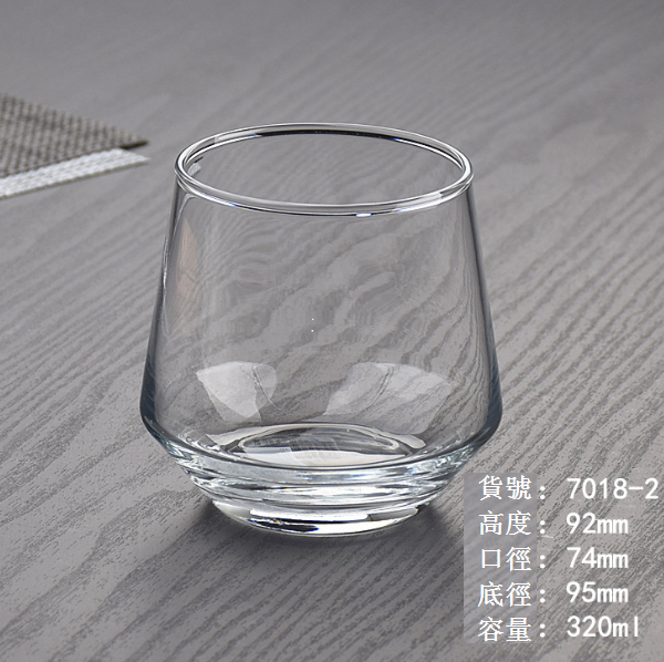 熱賣【1個】玻璃水杯洋酒杯（貨號：7018-2透明）