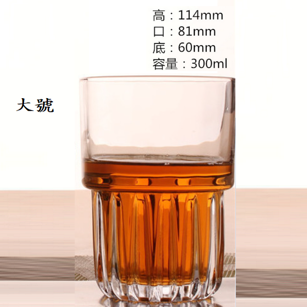 熱賣【1個】玻璃水杯洋酒杯（貨號：1510大號）