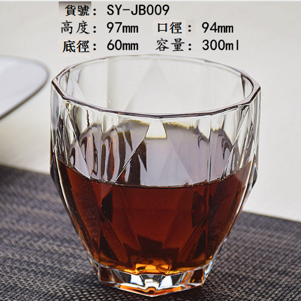熱賣【1只】玻璃威士忌杯（貨號/容量：SY-JB009 /300ml）