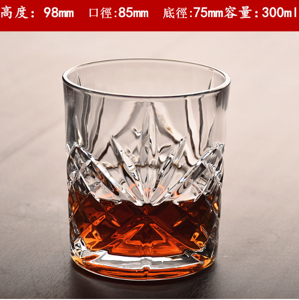 熱賣【1只】玻璃威士忌杯（貨號/容量：K5411/300ml）
