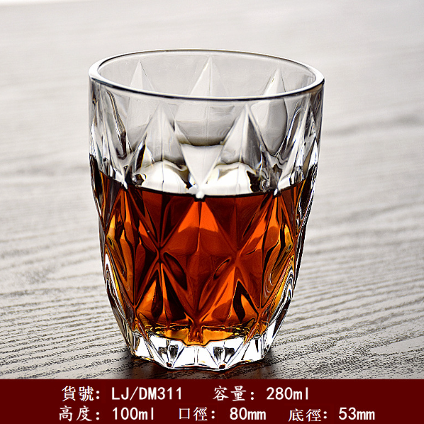 熱賣【1只】玻璃威士忌杯（貨號/容量：311/280ml）