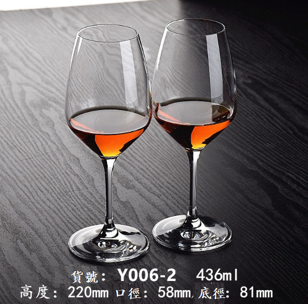 New style [1 pair of cups] crystal glass red wine glass (item number: Y006-2)