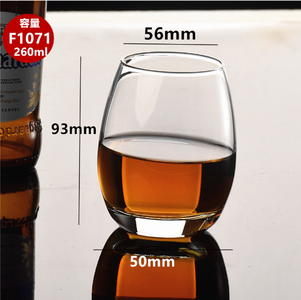 熱賣【1個】簡約玻璃杯子（貨號/容量：F1071/260ml）
