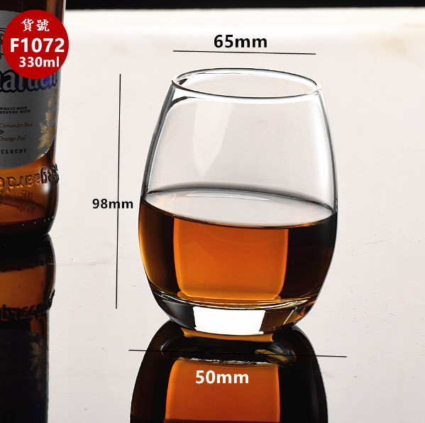 熱賣【1個】簡約玻璃杯子（貨號/容量：F1072/330ml）