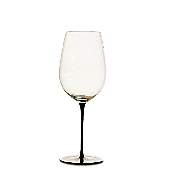 New model [1 piece] crystal color red wine glass (capacity/item number: 900ml/black stem and black bottom)