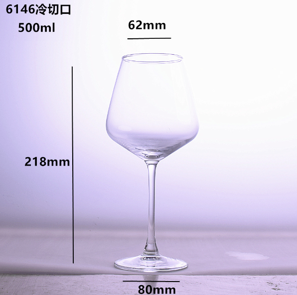 New style [1 piece] red wine glass (item number/capacity: 6146 cold cut/500ml)
