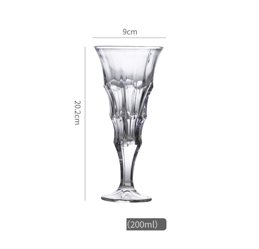 Hot Selling European Wine Glass Crystal Glass Goblet (No. 1 Shengjin Red Wine Glass 200ml - [Pack of 2])