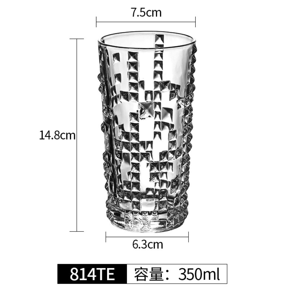 熱賣水晶玻璃柯林杯海波杯直身杯（814TE柯林杯-【2個裝】）