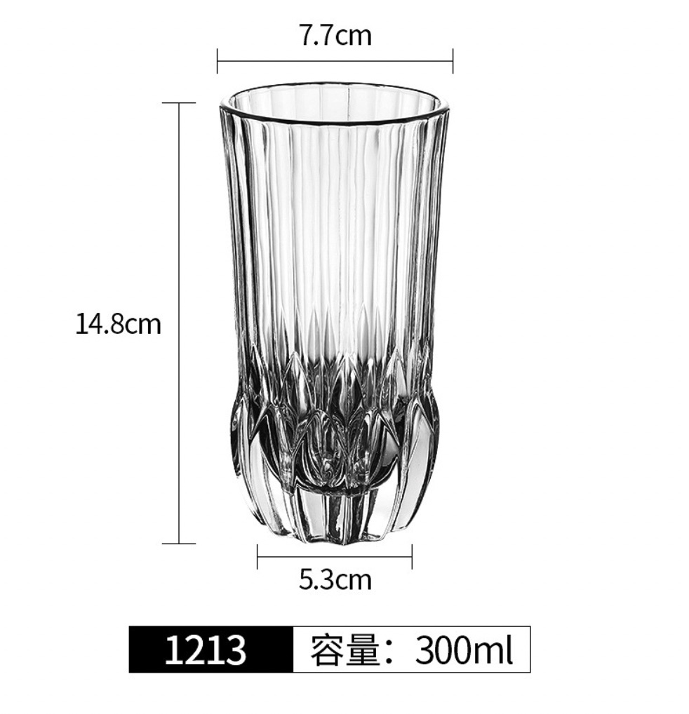 熱賣水晶玻璃柯林杯海波杯直身杯（1213柯林杯-【2個裝】）