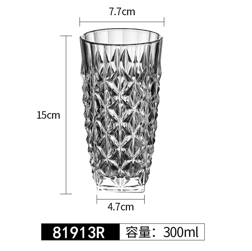 熱賣水晶玻璃柯林杯海波杯直身杯（81913R柯林杯-【2個裝】）