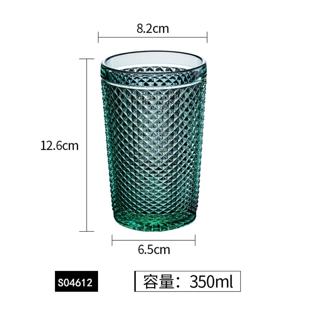 熱賣水晶玻璃柯林杯海波杯直身杯（S04612（綠色）柯林杯-【2個裝】）
