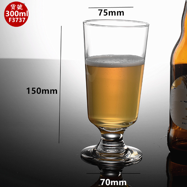 新款【1個】玻璃高腳酒杯（貨號/容量：F3737/300ml）