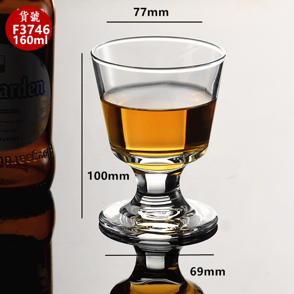 新款【1個】玻璃高腳酒杯（貨號/容量：F3746/160ml）