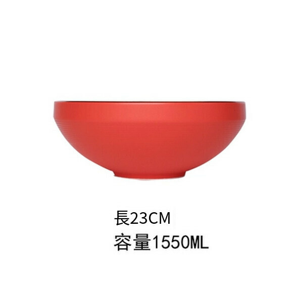 Hot push bowl and dish set ceramic dish plate eating bowl noodle soup bowl steamed fish plate (9 inch noodle soup bowl)