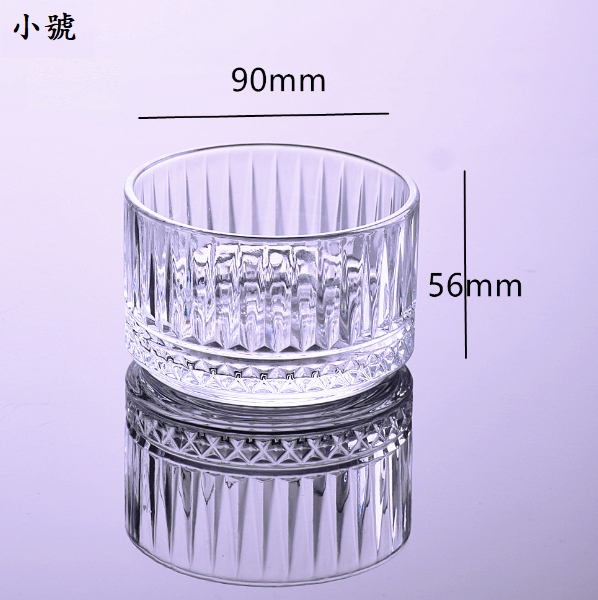 熱推【1個】玻璃沙拉碗（貨號：Y9050 豎紋）