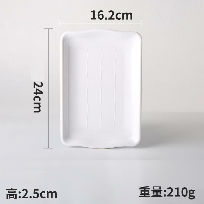 Hotly recommended creative melamine white restaurant plates and dishes (Model: 34005-9.5)