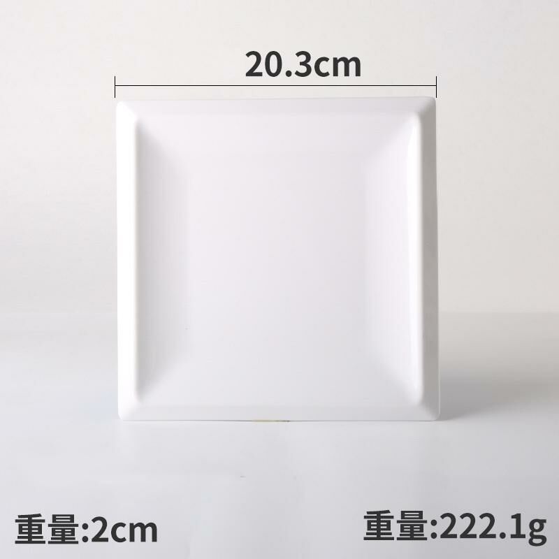 Hotly recommended creative melamine white restaurant plates and dishes (Model: 34004-8)