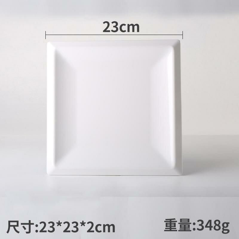 Hotly recommended creative melamine white restaurant plates and dishes (Model: 34004-9)