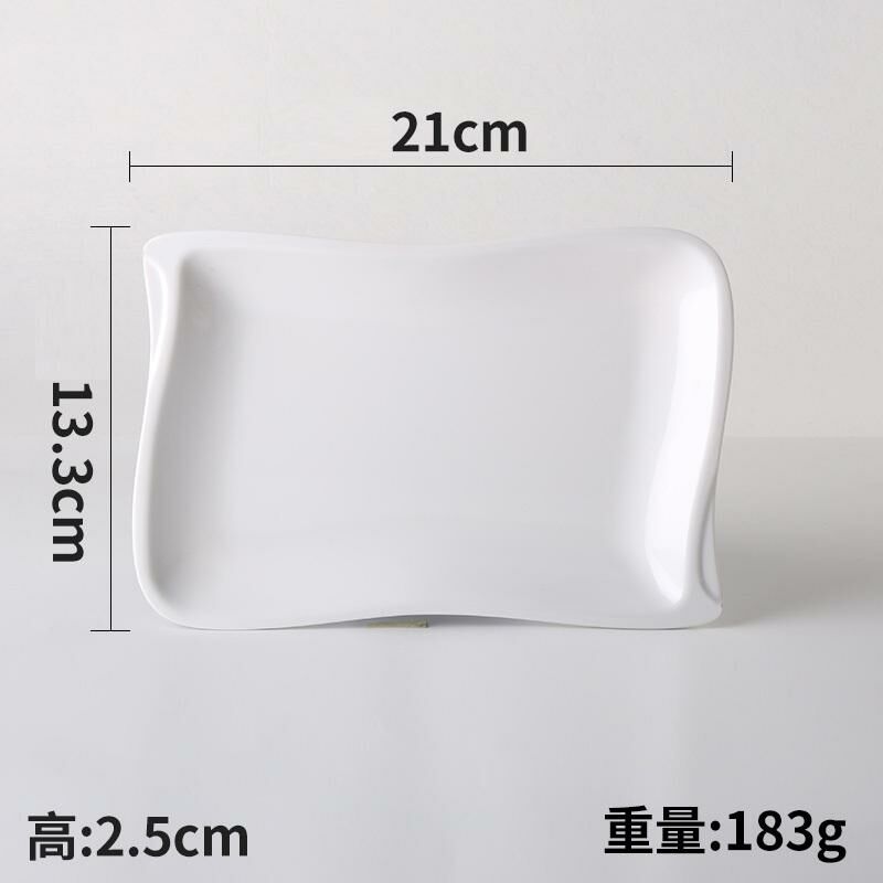 Hot recommended creative melamine white restaurant plate dinner plate (Model: 2103)