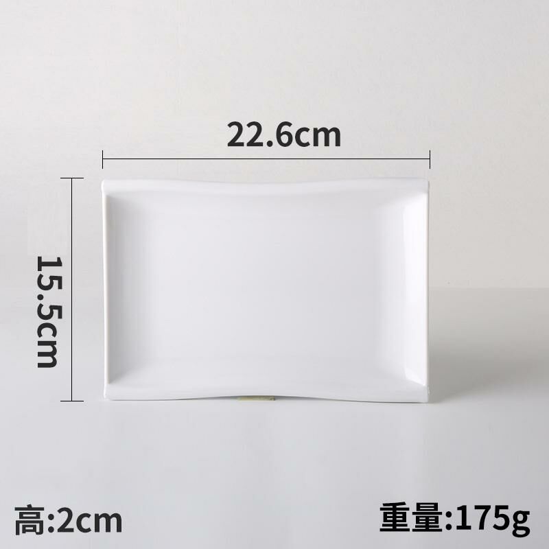 Hotly recommended creative melamine white restaurant plates and dishes (Model: 2102)