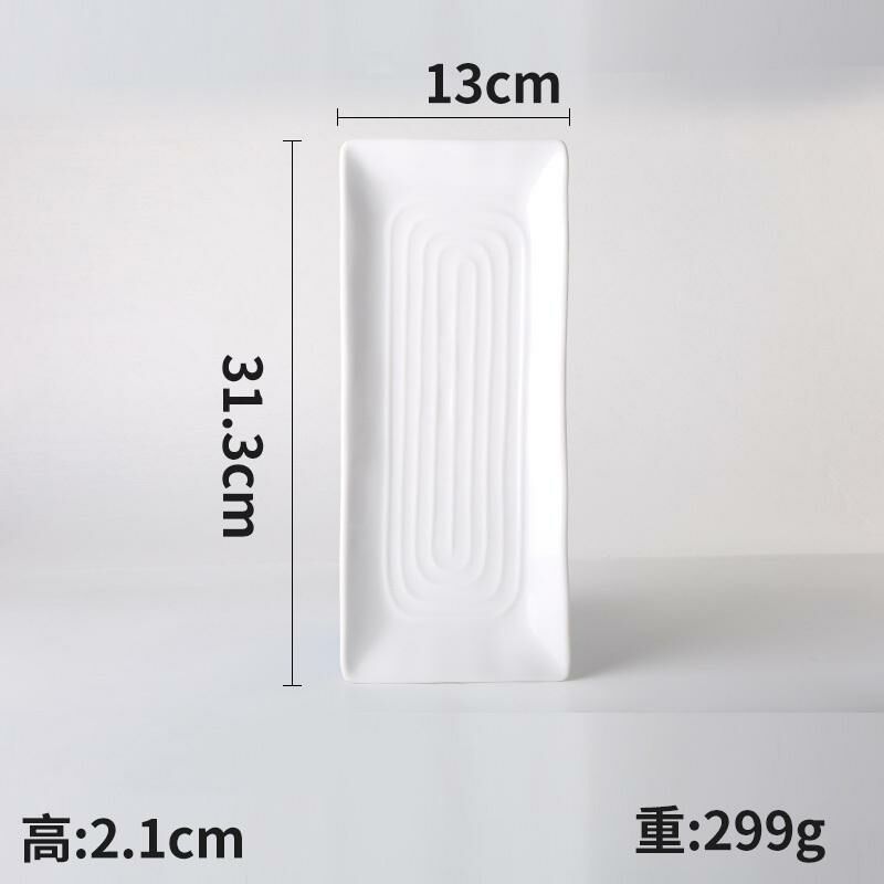 Hotly recommended creative melamine white restaurant plates and dishes (Model: 4531-12.5)