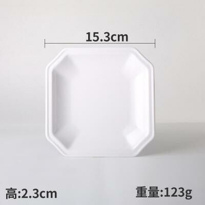Hot recommended creative melamine white restaurant plate dinner plate (44412-6)