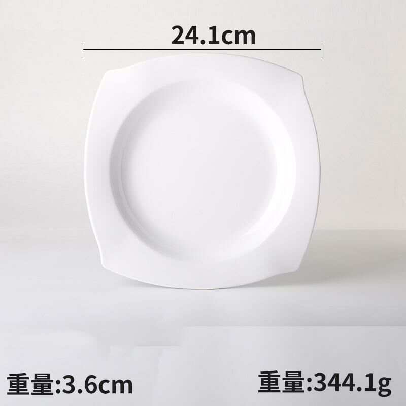 Hotly recommended creative melamine white restaurant plates and dishes (Model: 34032-9.5)