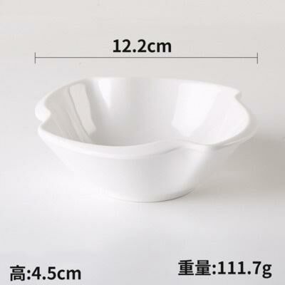 Hot recommended creative melamine white restaurant plate dinner plate (24001-5)