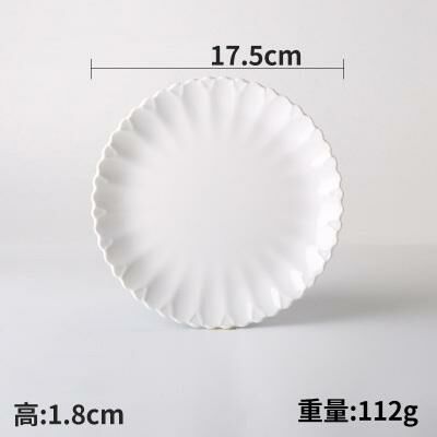 Hot recommended creative melamine white restaurant plate dinner plate (3407)