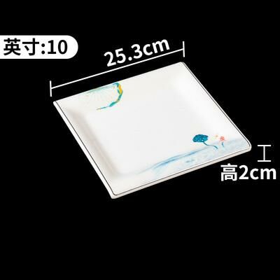 Hot recommended creative imitation porcelain melamine tableware restaurant plates and dishes (34096-9)