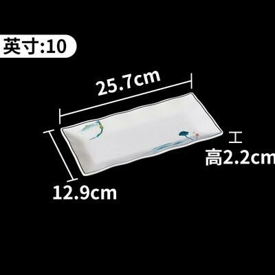 Hot recommended creative imitation porcelain melamine tableware restaurant plates and dishes (340139-10)