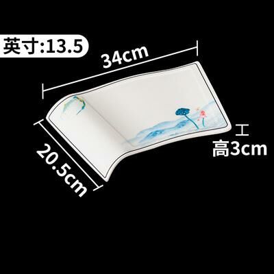 Hot recommended creative imitation porcelain melamine tableware restaurant plates and dishes (34102-13.5)