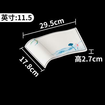 Hot recommended creative imitation porcelain melamine tableware restaurant plates and dishes (34102-11.5)