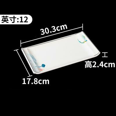 Hot recommended creative imitation porcelain melamine tableware restaurant plates and dishes (34125-12)