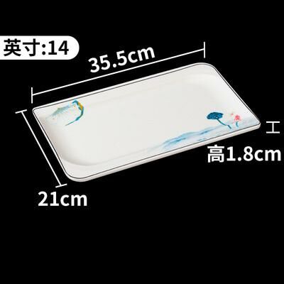 Hot recommended creative imitation porcelain melamine tableware restaurant plates and dishes (71020-14)