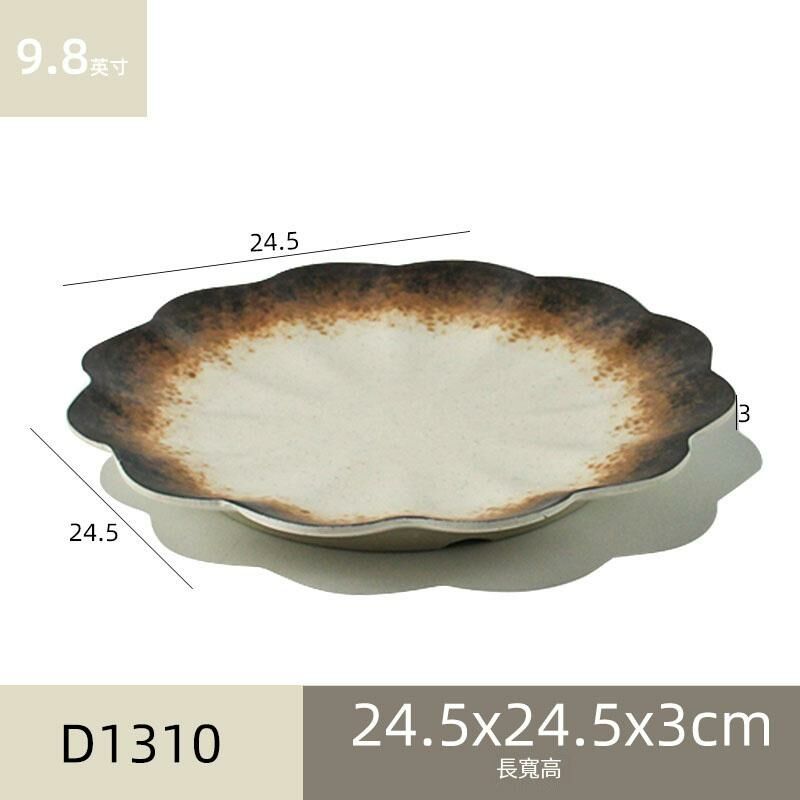 Hot recommended melamine melamine tableware restaurant plate dinner plate dish (D1310)