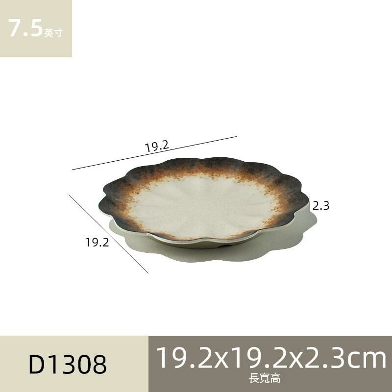 Hot recommended melamine melamine tableware restaurant plate dinner plate dish (D1308)