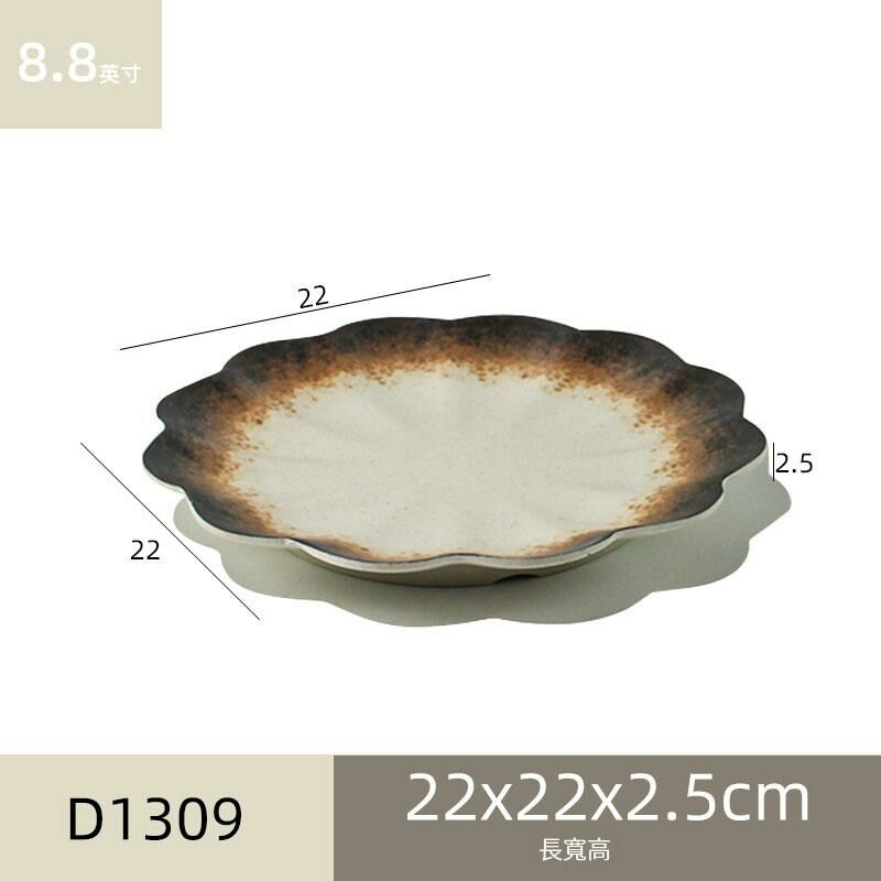 Hot recommended melamine melamine tableware restaurant plate dinner plate dish (D1309)