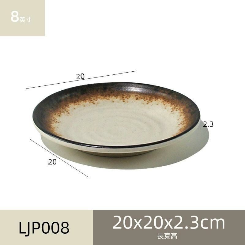 Hot recommended melamine melamine tableware restaurant plate dinner plate (LJP008)