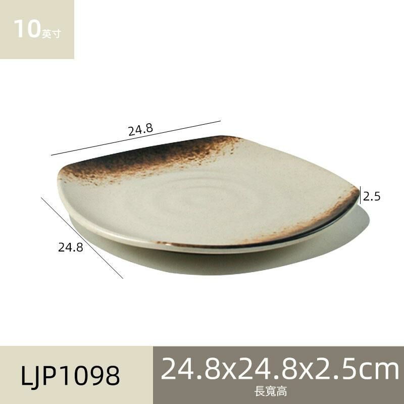 Hot recommended melamine melamine tableware restaurant plates dinner plates (LJP1098)