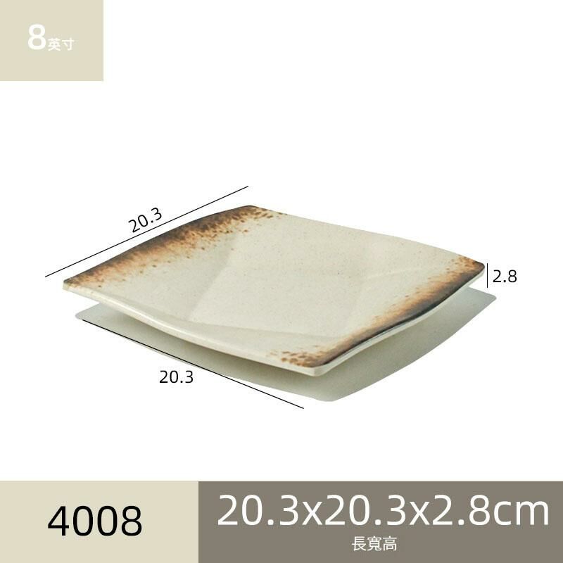Hot recommended melamine melamine tableware restaurant plates dinner plates (4008)