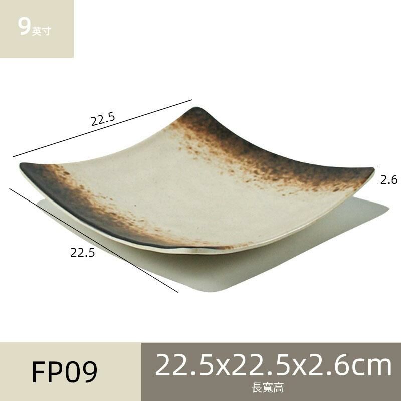 Hot recommended melamine melamine tableware restaurant plate dinner plate (FP09)