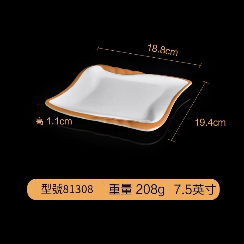 Popular creative melamine tableware restaurant plate dinner plate (81308)