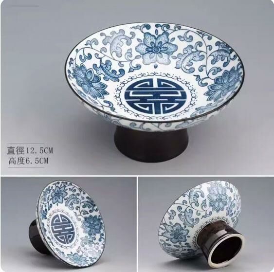 爆款中式水果盤收納盤(青花盤花果盤)