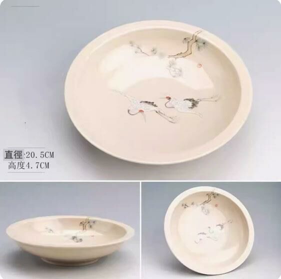 爆款中式水果盤收納盤(低款·松鶴延)