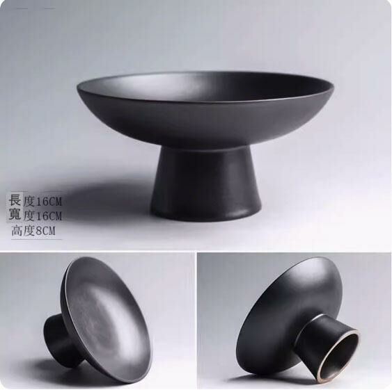 爆款中式水果盤收納盤(大號雅黑)