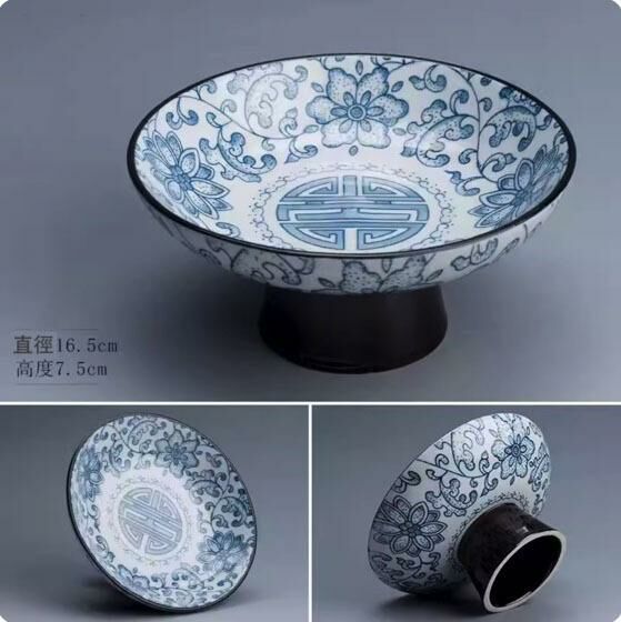 爆款中式水果盤收納盤(青花盤花果盤·大號)