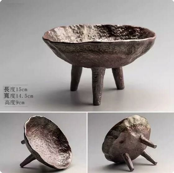 爆款中式水果盤收納盤(清水三足果盤)
