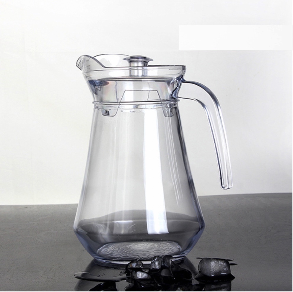 Popular glass cold kettle cold kettle flower teapot (duckbill kettle 1.3L-[2 pieces])